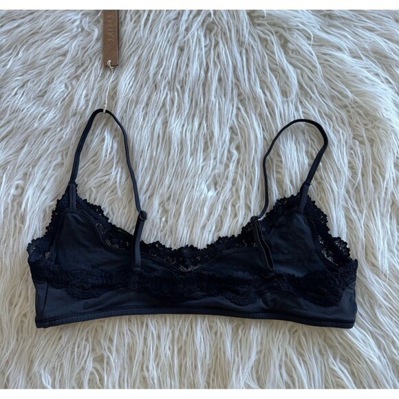 Skim Fits Everybody Lace Scoop Bralette Onyx Size Large - Picture 6 of 8